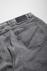 Stitched Loose Denim -  Washed Grey