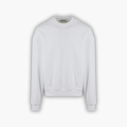 HEAVY AESTHETIC LOGO CREW - Pure White