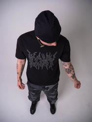 OVD x KONY Tee  - Luźna koszulka z grubej bawełny, nadruk reflective, oversize