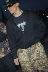 HEAVY ZIP-UP HOODIE - Onyx Black