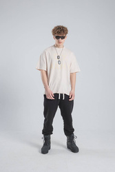 OVER ARMY Tee - Steinbeige