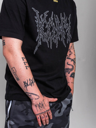 OVD x KONY Tee  - Luźna koszulka z grubej bawełny, nadruk reflective, oversize