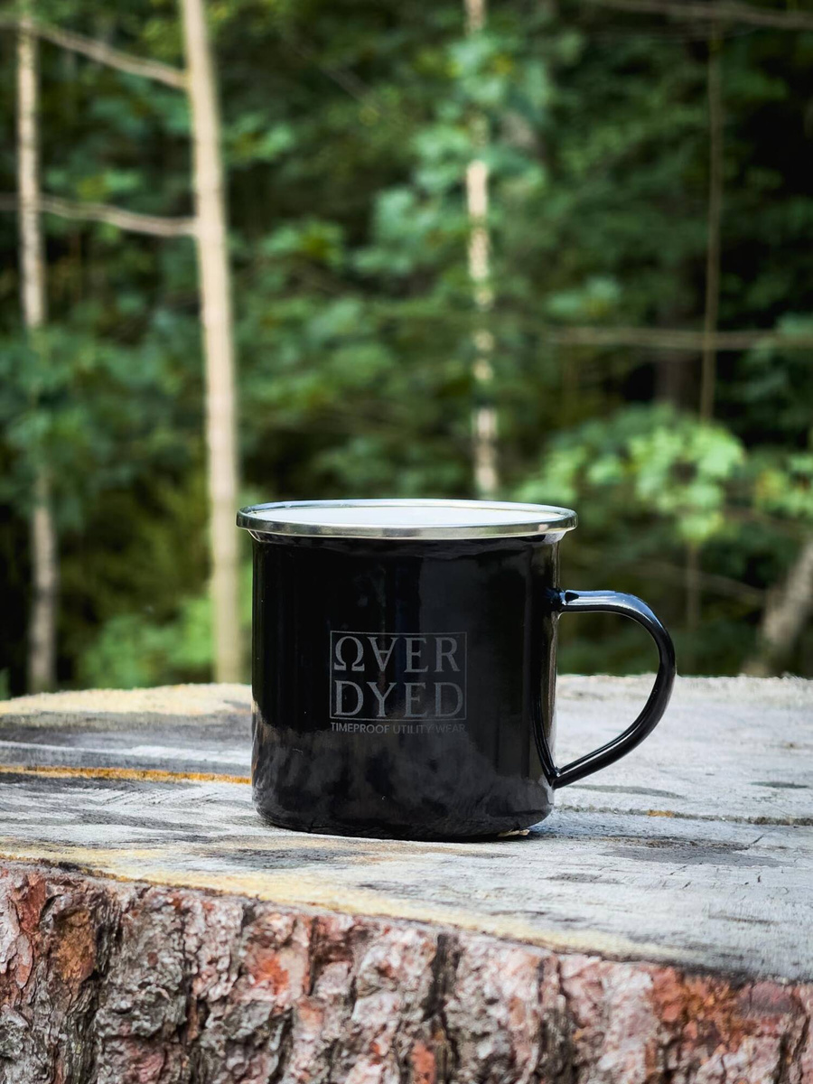 Utility Mug - Emaillierter Becher aus Edelstahl mit OVD TUW-Gravur