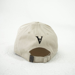 Distressed Omega Cap - Stone Beige