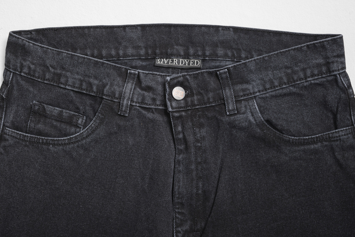 Stitched Loose Denim - Vintage Black