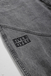 Stitched Loose Denim -  Washed Grey