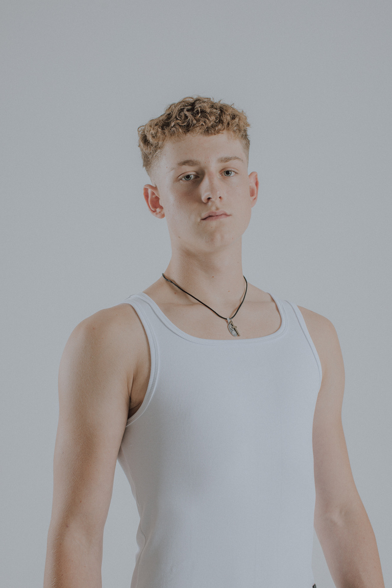 Heavyweight Ribbed Tank Top - Pure White - Biały prążkowany podkoszulek z grubej bawełny z elastanem