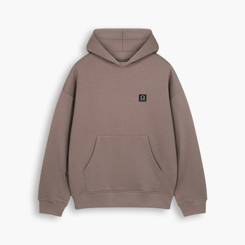 AESTHETIC LOGO HOOD - Monk Brown