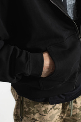 HEAVY ZIP-UP HOODIE - Onyx Black