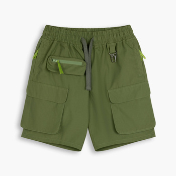 Utility OverShorts Cerignola Olive - Krótkie Spodenki typu Cargo z kieszeniami