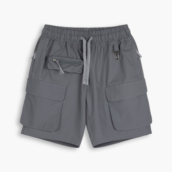 Utility OverShorts Concrete Grey - Krótkie Spodenki typu Cargo z kieszeniami