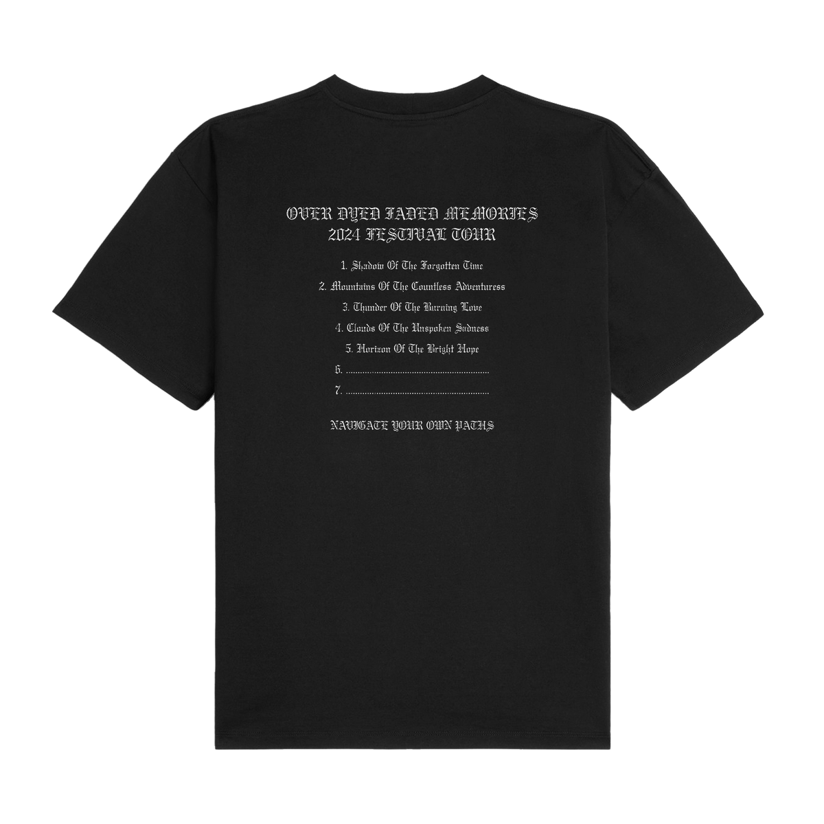 ECHO TEE - BLACK 2024 FESTIVAL TOUR MERCH BLACK