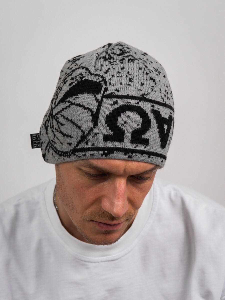 Riot Skull Beanie - Solid Grey