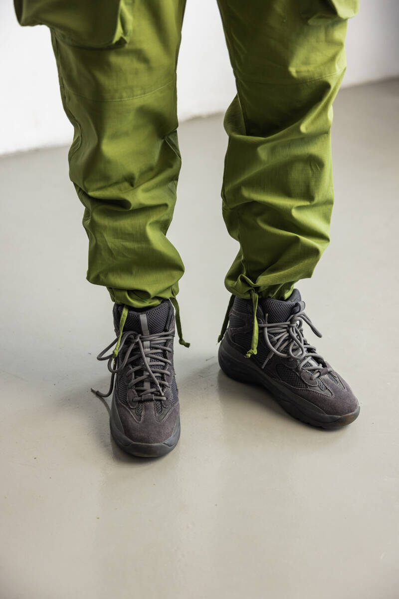 Utility Cargo Pants Cerignola Olive- Długie Bojówki typu Cargo z kieszeniami