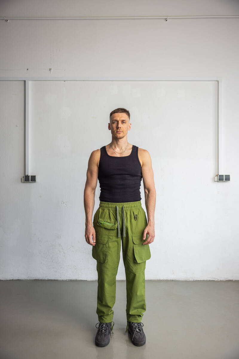 Utility Cargo Pants Cerignola Olive- Długie Bojówki typu Cargo z kieszeniami