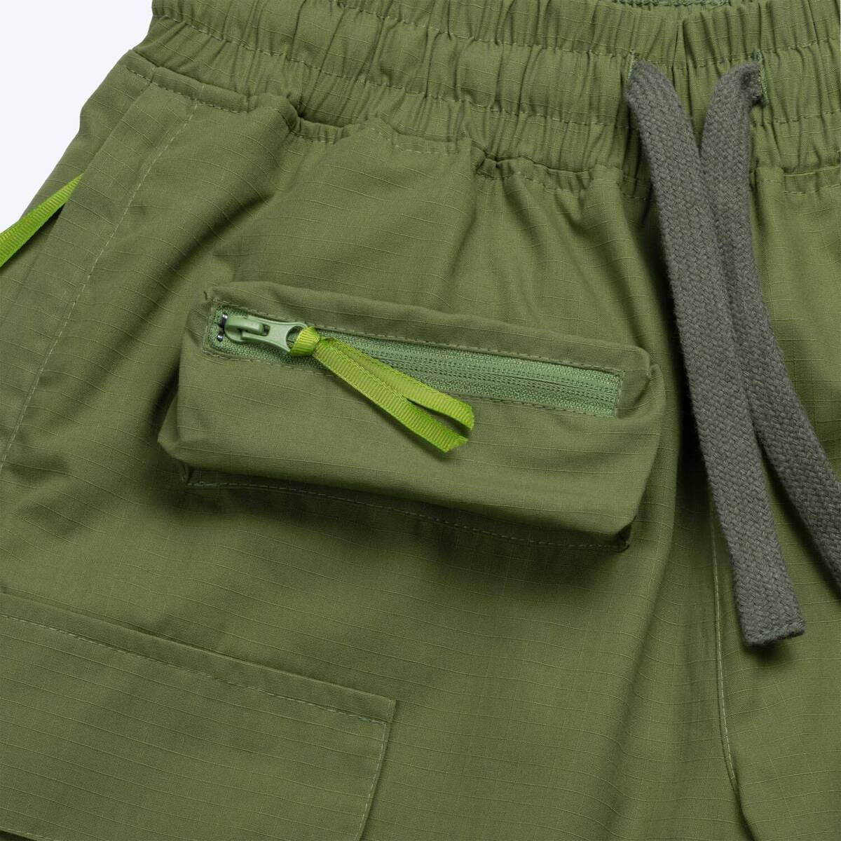 Utility OverShorts Cerignola Olive - Krótkie Spodenki typu Cargo z kieszeniami