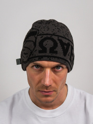 Riot Skull Beanie - Grey Graphite