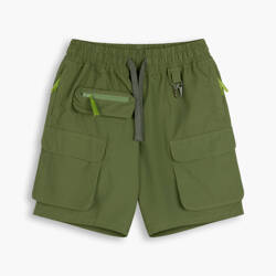 Utility OverShorts Cerignola Olive - Krótkie Spodenki typu Cargo z kieszeniami