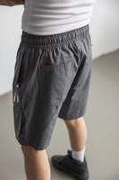 Utility OverShorts Concrete Grey - Krótkie Spodenki typu Cargo z kieszeniami